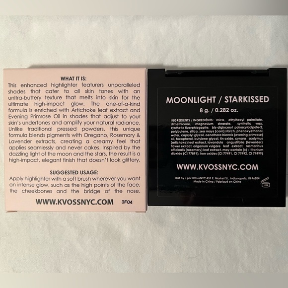 ✨NIB✨ K VOSS Fairy Dust Pressed Highlighter in Moonlight/Starkissed - Picture 7 of 7